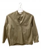 STILL BY HANDスティルバイハンド）の古着「ボタンレススキッパーシャツ」｜ベージュ