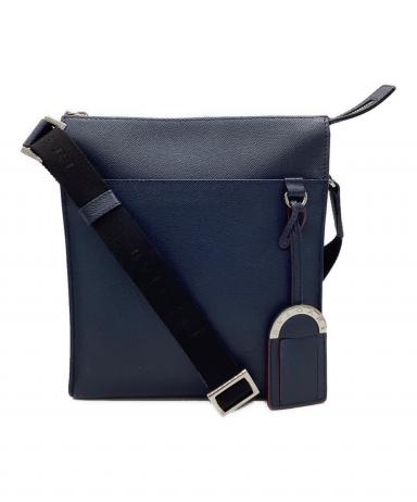 中古・古着通販】BVLGARI (ブルガリ) メッセンジャーバッグ ネイビー
