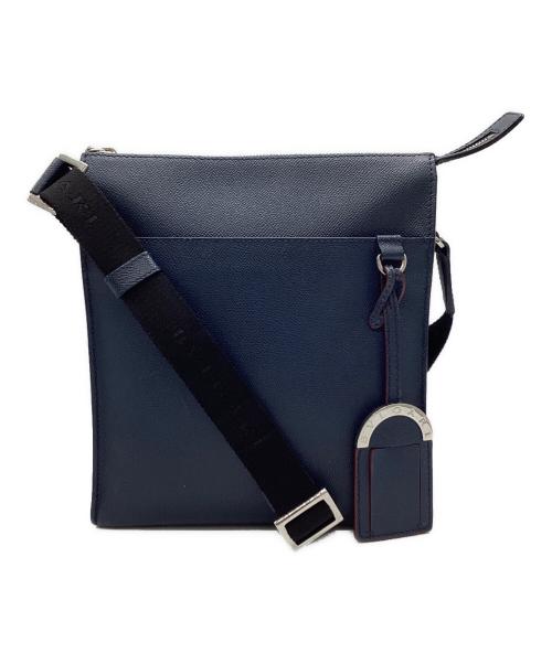 BVLGARI（ブルガリ）BVLGARI (ブルガリ) メッセンジャーバッグ ネイビーの古着・服飾アイテム