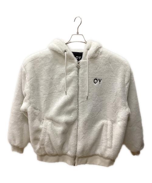 OY（オーワイ）OY (オーワイ) ボアジップパーカー ホワイト サイズ:表記無しの古着・服飾アイテム