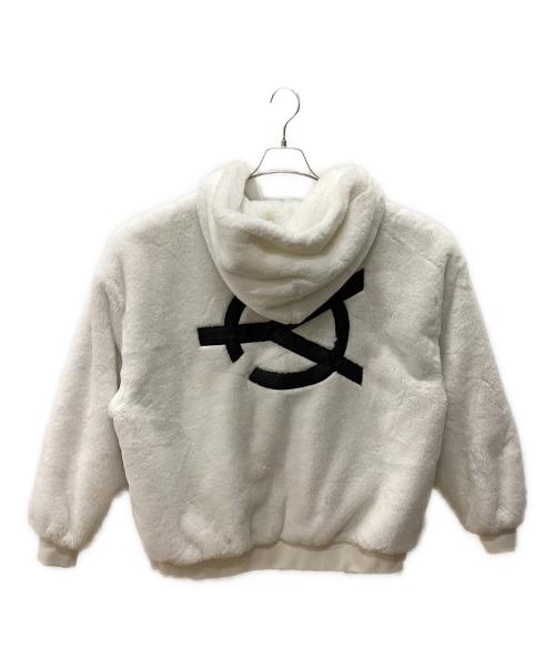 OY（オーワイ）OY (オーワイ) ボアジップパーカー ホワイト サイズ:表記無しの古着・服飾アイテム