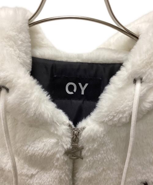 OY（オーワイ）OY (オーワイ) ボアジップパーカー ホワイト サイズ:表記無しの古着・服飾アイテム