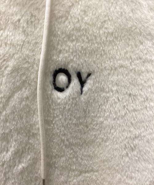 OY（オーワイ）OY (オーワイ) ボアジップパーカー ホワイト サイズ:表記無しの古着・服飾アイテム