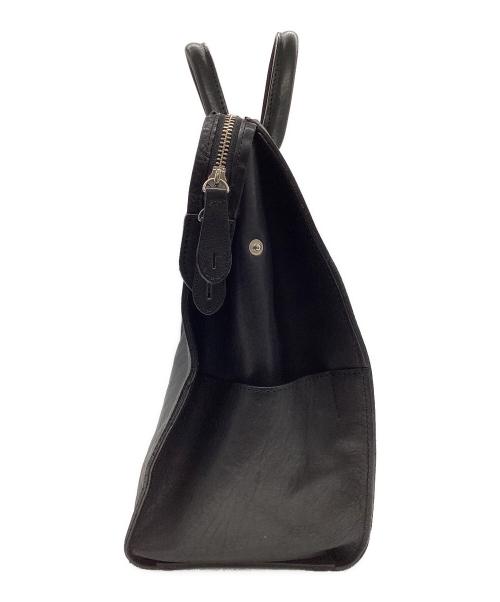 INDEED（インディード）INDEED (インディード) レザーボストンバッグ ブラックの古着・服飾アイテム