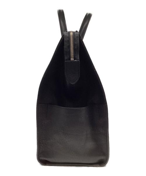 INDEED（インディード）INDEED (インディード) レザーボストンバッグ ブラックの古着・服飾アイテム