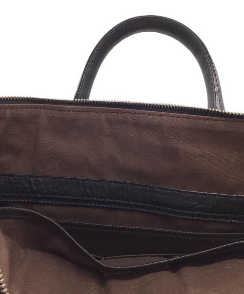 INDEED（インディード）INDEED (インディード) レザーボストンバッグ ブラックの古着・服飾アイテム