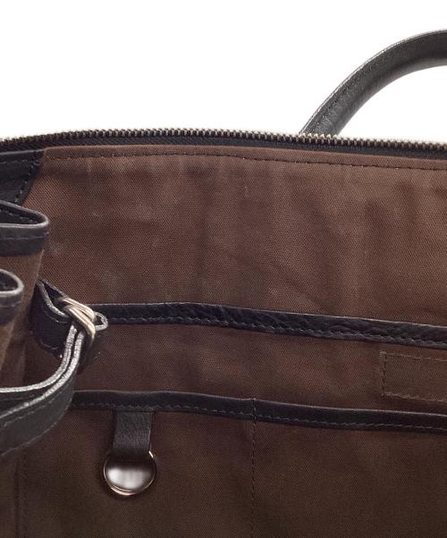 INDEED（インディード）INDEED (インディード) レザーボストンバッグ ブラックの古着・服飾アイテム