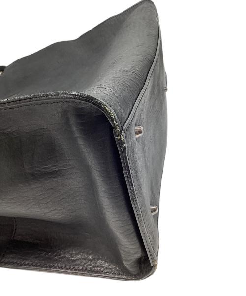 INDEED（インディード）INDEED (インディード) レザーボストンバッグ ブラックの古着・服飾アイテム