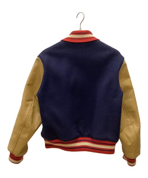 STYLE EYES（スタイルアイズ）STYLE EYES (スタイルアイズ) スカジャン ネイビー×ブラウン サイズ:40の古着・服飾アイテム