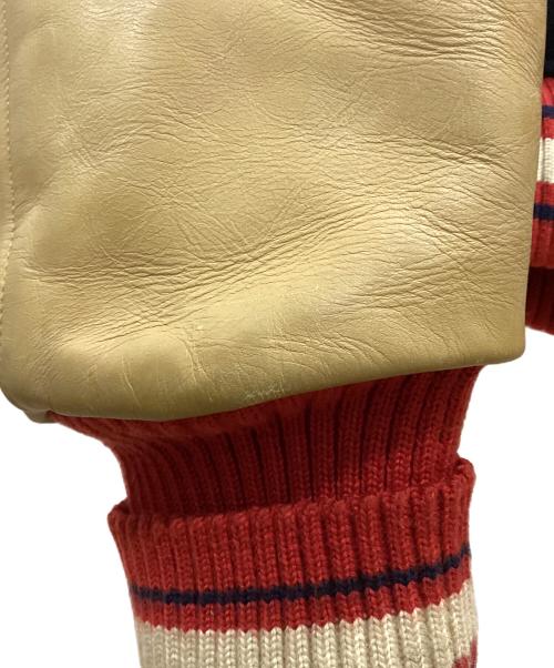 STYLE EYES（スタイルアイズ）STYLE EYES (スタイルアイズ) スカジャン ネイビー×ブラウン サイズ:40の古着・服飾アイテム