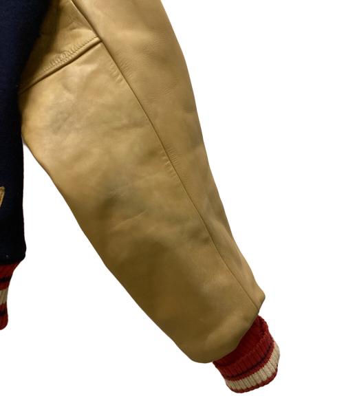 STYLE EYES（スタイルアイズ）STYLE EYES (スタイルアイズ) スカジャン ネイビー×ブラウン サイズ:40の古着・服飾アイテム