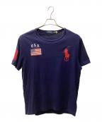 POLO RALPH LAURENポロ・ラルフローレン）の古着「半袖カットソー」｜ネイビー