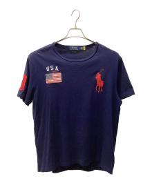 POLO RALPH LAUREN（ポロ・ラルフローレン）の古着「半袖カットソー」｜ネイビー