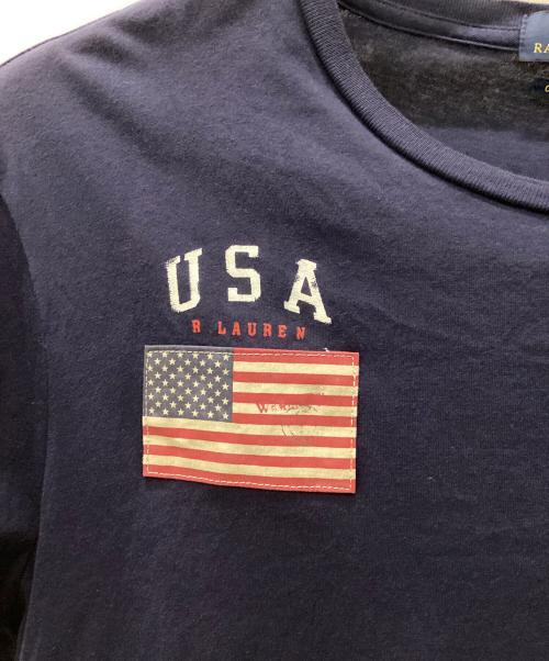 POLO RALPH LAUREN（ポロ・ラルフローレン）POLO RALPH LAUREN (ポロ・ラルフローレン) 半袖カットソー ネイビー サイズ:Lの古着・服飾アイテム