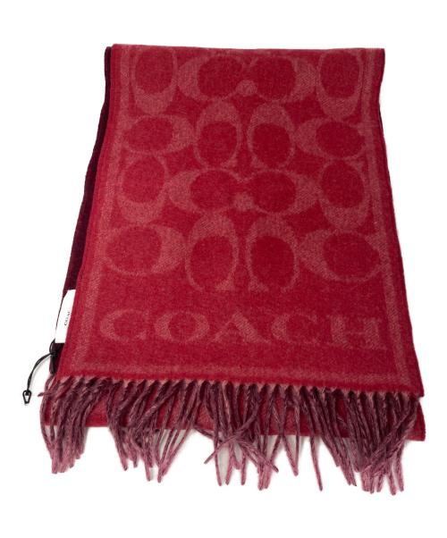 COACH（コーチ）COACH (コーチ) ストール レッド 未使用品の古着・服飾アイテム