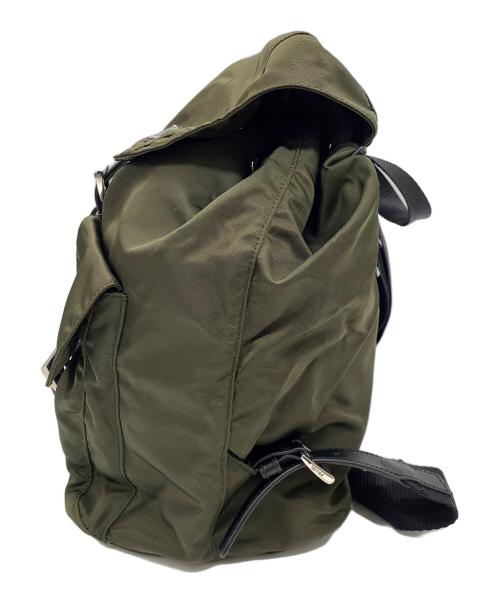 PRADA（プラダ）PRADA (プラダ) ナイロンリュック カーキの古着・服飾アイテム