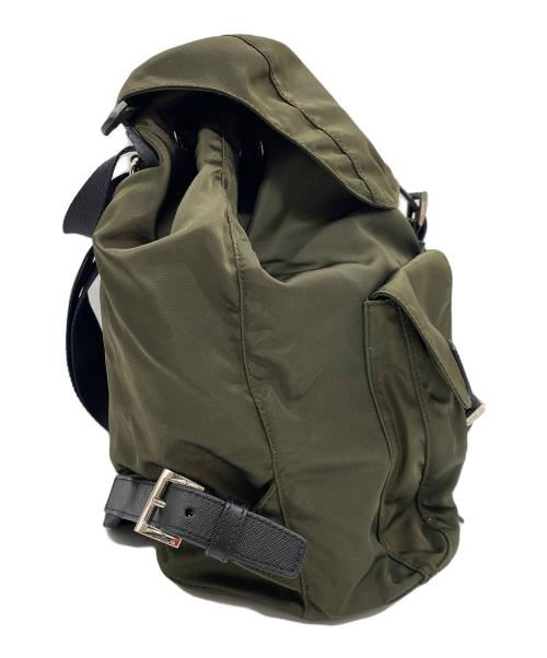 PRADA（プラダ）PRADA (プラダ) ナイロンリュック カーキの古着・服飾アイテム