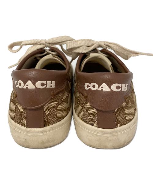 COACH（コーチ）COACH (コーチ) スケートスニーカー ベージュ×ブラウン サイズ:22cmの古着・服飾アイテム