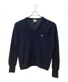 IZOD LACOSTE（アイゾッド ラコステ）の古着「薄手ニット」｜ネイビー