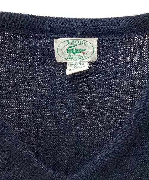 IZOD LACOSTE（アイゾッド ラコステ）IZOD LACOSTE (アイゾッド ラコステ) 薄手ニット ネイビー サイズ:Lの古着・服飾アイテム