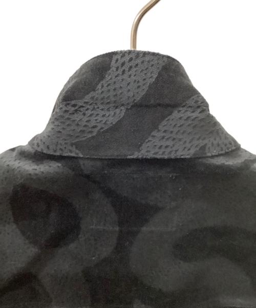 CALEE（キャリー）CALEE (キャリー) ALLOVER SNAKE PATTERN VELVETEEN JACKET ブラック サイズ:MEDIUMの古着・服飾アイテム