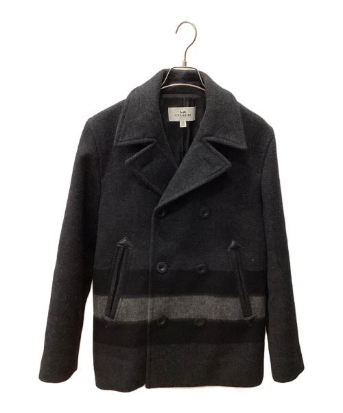 COACH（コーチ）COACH (コーチ) コート ブラック×グレー サイズ:XSの古着・服飾アイテム