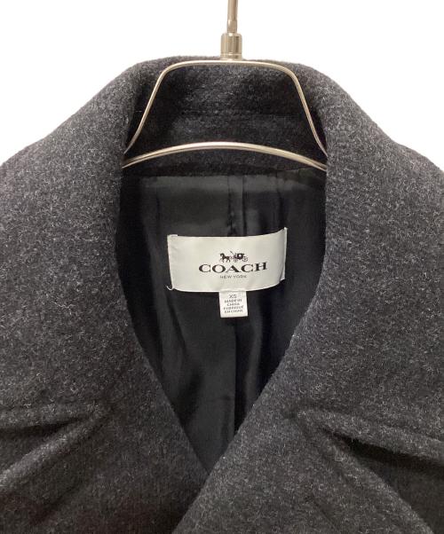 COACH（コーチ）COACH (コーチ) コート ブラック×グレー サイズ:XSの古着・服飾アイテム