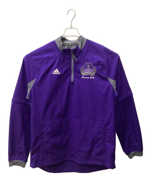 adidas（アディダス）adidas (アディダス) ハーフジッププルオーバー パープル サイズ:Mの古着・服飾アイテム