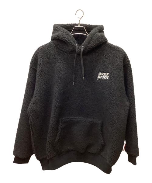 overprint（オーバープリント）overprint (オーバープリント) プルオーバーパーカー ブラック サイズ:XXL 未使用品の古着・服飾アイテム