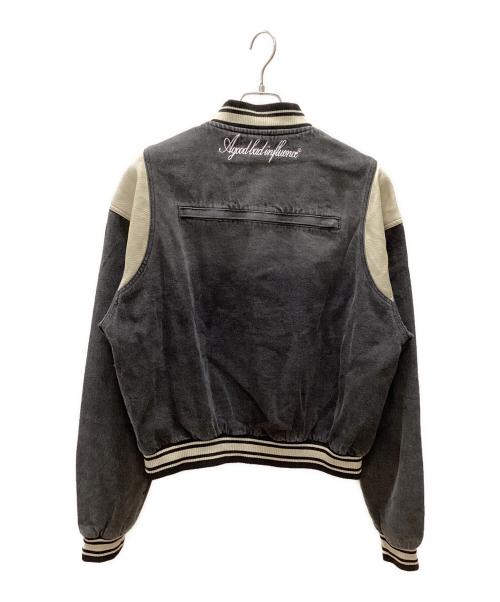 a dood bad influence（アグッドバッドインフルエンス）a dood bad influence (アグッドバッドインフルエンス) ブルゾン ブラック サイズ:Lの古着・服飾アイテム