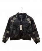 a dood bad influenceアグッドバッドインフルエンス）の古着「切替デニムジャケット」｜ブラック