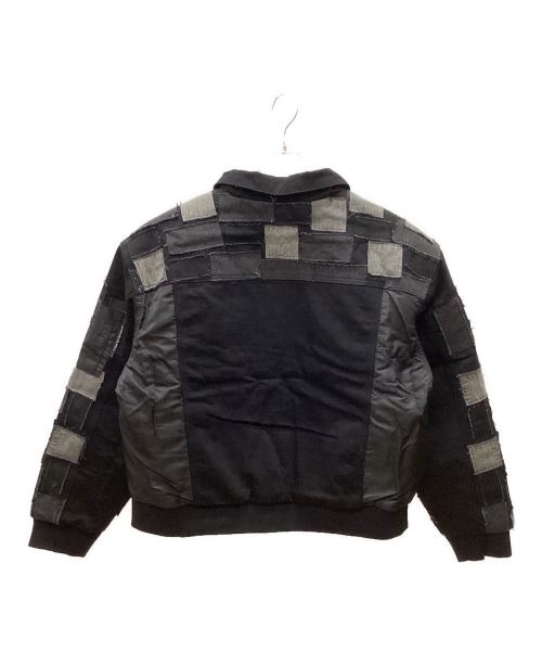 a dood bad influence（アグッドバッドインフルエンス）a dood bad influence (アグッドバッドインフルエンス) 切替デニムジャケット ブラック サイズ:XLの古着・服飾アイテム