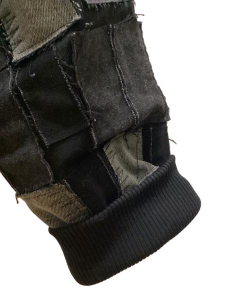 a dood bad influence（アグッドバッドインフルエンス）a dood bad influence (アグッドバッドインフルエンス) 切替デニムジャケット ブラック サイズ:XLの古着・服飾アイテム