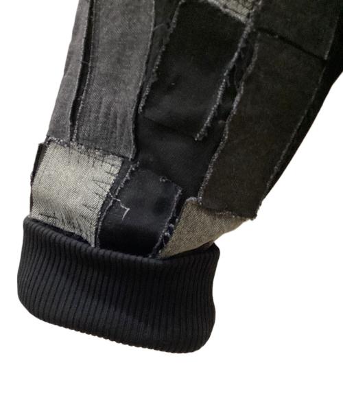 a dood bad influence（アグッドバッドインフルエンス）a dood bad influence (アグッドバッドインフルエンス) 切替デニムジャケット ブラック サイズ:XLの古着・服飾アイテム