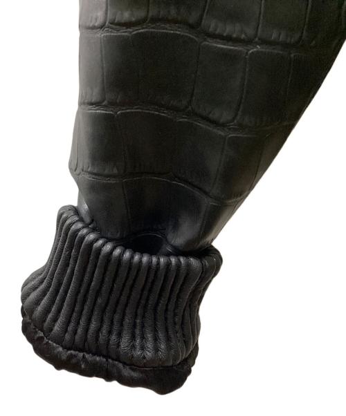 a dood bad influence（アグッドバッドインフルエンス）a dood bad influence (アグッドバッドインフルエンス) 型押しジャケット ブラック サイズ:Lの古着・服飾アイテム