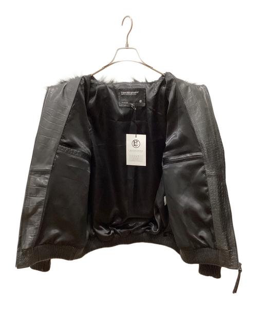 a dood bad influence（アグッドバッドインフルエンス）a dood bad influence (アグッドバッドインフルエンス) 型押しジャケット ブラック サイズ:Lの古着・服飾アイテム