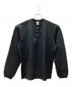 CAMBERキャンバー）の古着「ヘンリーネックカットソー」｜ブラック