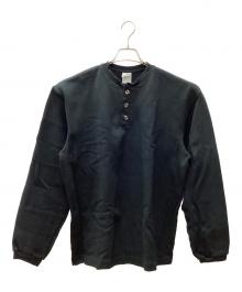 CAMBER（キャンバー）の古着「ヘンリーネックカットソー」｜ブラック