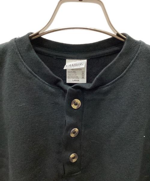 CAMBER（キャンバー）CAMBER (キャンバー) ヘンリーネックカットソー ブラック サイズ:LARGEの古着・服飾アイテム