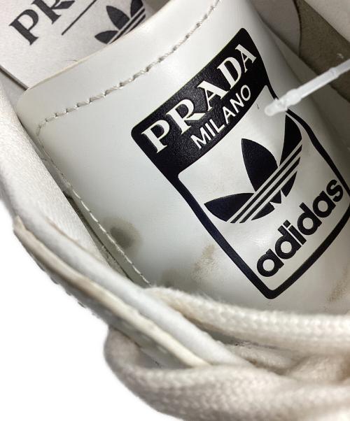 adidas（アディダス）adidas (アディダス) PRADA (プラダ) スニーカー ホワイト×ブラック サイズ:23.5cmの古着・服飾アイテム