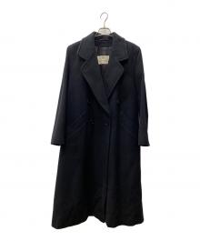Aquascutum（アクアスキュータム）の古着「ロングコート」｜ブラック