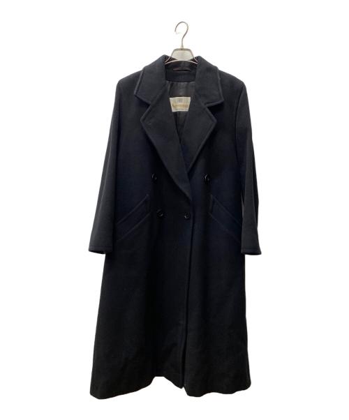 Aquascutum（アクアスキュータム）Aquascutum (アクアスキュータム) ロングコート ブラック サイズ:Sの古着・服飾アイテム