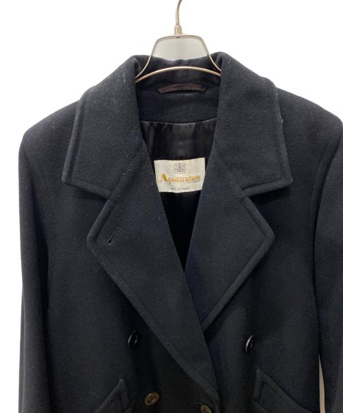 Aquascutum（アクアスキュータム）Aquascutum (アクアスキュータム) ロングコート ブラック サイズ:Sの古着・服飾アイテム