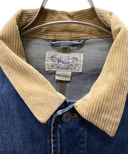 POLO RALPH LAUREN（ポロ・ラルフローレン）POLO RALPH LAUREN (ポロ・ラルフローレン) デニムジャケット インディゴ サイズ:Lの古着・服飾アイテム