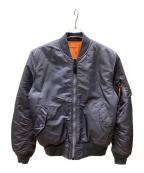 ALPHAアルファ）の古着「MA-1ジャケット」｜グレー