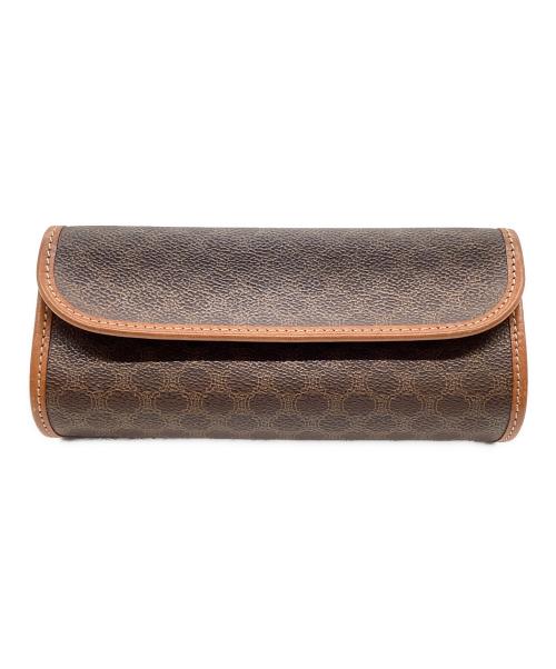 CELINE（セリーヌ）CELINE (セリーヌ) フラップポーチ ブラウンの古着・服飾アイテム