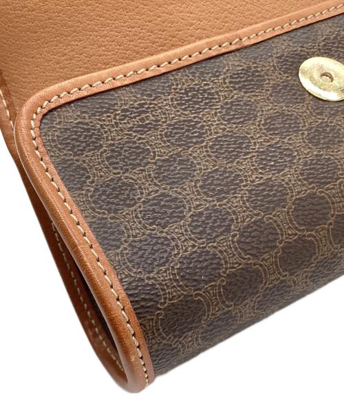 CELINE（セリーヌ）CELINE (セリーヌ) フラップポーチ ブラウンの古着・服飾アイテム