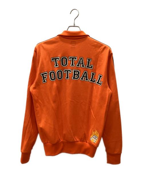 adidas（アディダス）adidas (アディダス) トラックジャケット オレンジ×ブラック サイズ:Mの古着・服飾アイテム
