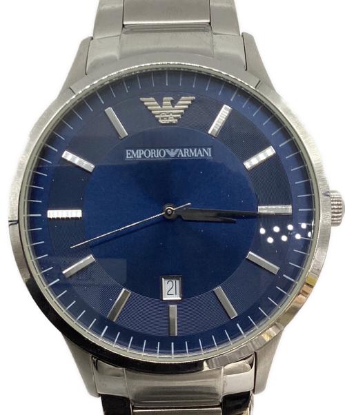 EMPORIO ARMANI（エンポリオ アルマーニ）EMPORIO ARMANI (エンポリオ アルマーニ) リストウォッチ ブルーの古着・服飾アイテム