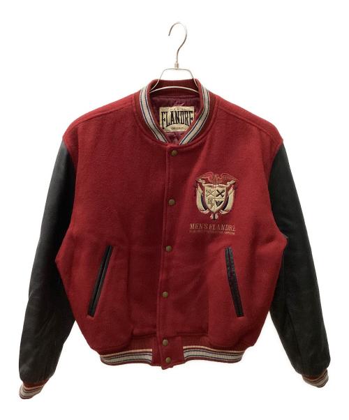 FLANDRE（フランドル）FLANDRE (フランドル) スタジャン レッド×ブラック サイズ:表記無しの古着・服飾アイテム